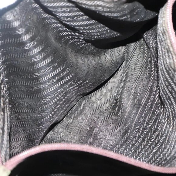 PRADA Tote Bag nylon metal Yellow Gold Auth bs28696 - Picture 12 of 16